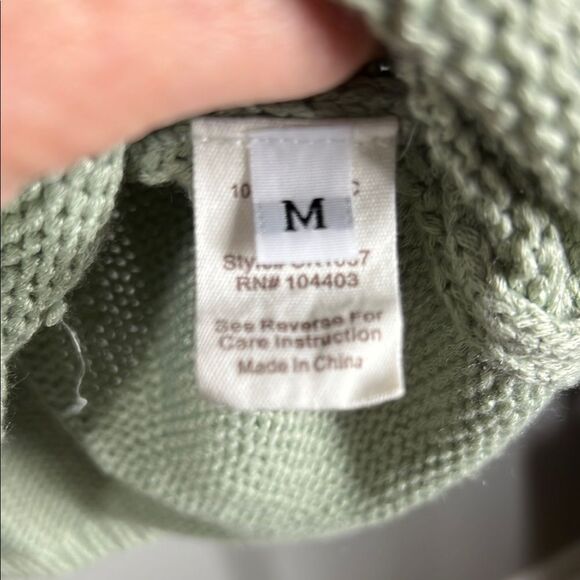 Jo+Co Elegant Green Knit Tank Top - Picture 5 of 6